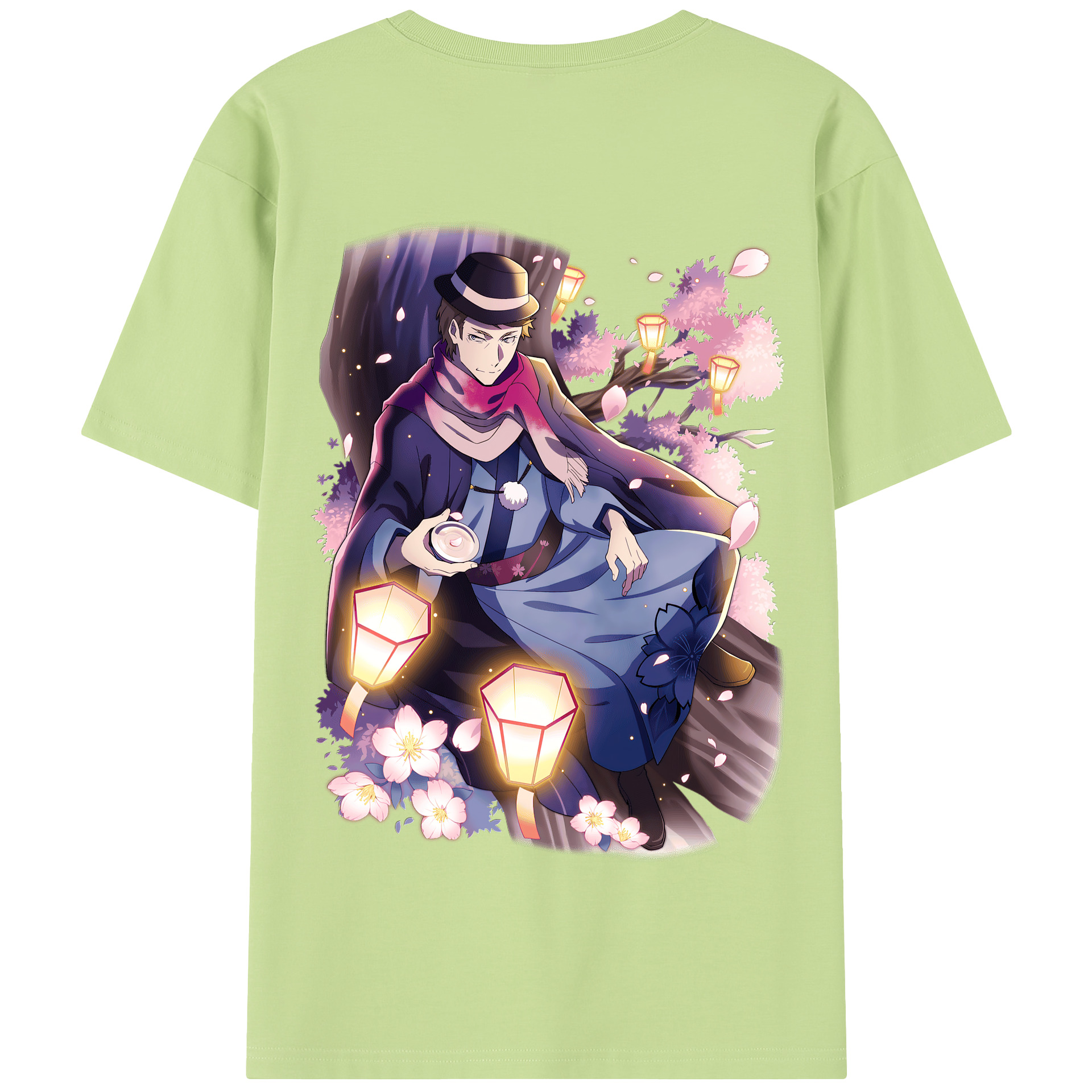 （画像用） 文豪ストレイドッグス Bungo Stray Dogs 綿100％半袖Tシャツ（背面プリント）